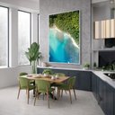 Ver imagem 5 de Quadro Canvas Oceano e Ilha 70x50cm Mold Preta