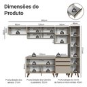 Ver imagem 3 de Armário de Cozinha Completa 300cm Crema Nice Madesa 05