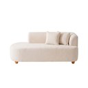 Ver imagem 3 de Sofá Orgânico Curvo Feijão Confortável Sala Estúdio Noma Bouclê Off White Vimont Moveis