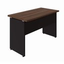 Ver imagem 3 de Mesa Escrivaninha 1,20m X 60cm Pé Painel Málaga Pr F5 Office Cor:málaga com Preto