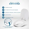 Tampa de Vaso em MDF Ezedra Branco para bacia Ideal Standard - 3