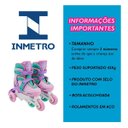 Ver imagem 2 de Patins Roller Infantil 3 em 1 Feminino 30-33 + Kit Proteção