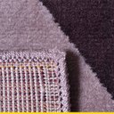Ver imagem 3 de Tapete Retangular para Sala 133x190 Cm Reinassance Zig Zag Veludo Bege Cinza - Clicklar
