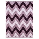 Ver imagem 1 de Tapete Retangular para Sala 133x190 Cm Reinassance Zig Zag Veludo Bege Cinza - Clicklar