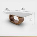 Ver imagem 5 de Mesa de Jantar Retangular Madeira Maciça 240x120cm 10 Lugares Base Orgânica Barola Ccs