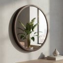 Ver imagem 4 de Espelho Redondo 40cm Moldura Alumínio Basic Reduna