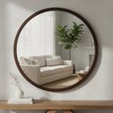Ver imagem 1 de Espelho Redondo 40cm Moldura Alumínio Basic Reduna