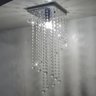 Lustre para Sala de Cristal Legítimo K9 35 Cm Altura Base Inox Soq E27 - 3