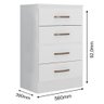 Cômoda Lite 4 Gavetas Branco Brilho - Móveis Leão - 3