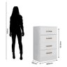 Cômoda Lite 4 Gavetas Branco Brilho - Móveis Leão - 4