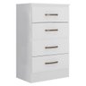 Cômoda Lite 4 Gavetas Branco Brilho - Móveis Leão - 2