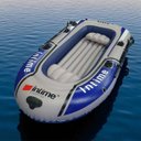 Ver imagem 6 de Bote Barco Inflavel Grande 4 Pessoas Intime Inflador Remo Praia Lancha Passeio Iate Jetski Mar Rio R