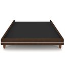 Ver imagem 2 de Cama Casal Base Box Pés Madeira 195cm Suném P05 Couríssimo Marrom - Lyam Decor