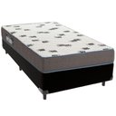 Ver imagem 1 de Cama Box Preto e Colchão Light Espuma D33 Solteiro Ortobom