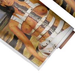 Quadro Decorativo Frida Kahlo A Coluna Quebrada:Grande 77x64cm/Somente Tela - 1