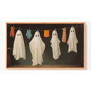 Ver imagem 2 de Quadro Decorativo N°125 85x50cm - Panorâmico Halloween Fantasmas no Varal - Rollflex