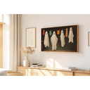 Ver imagem 1 de Quadro Decorativo N°125 85x50cm - Panorâmico Halloween Fantasmas no Varal - Rollflex