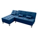 Ver imagem 4 de Sofá Cama com Chaise 3 Lugares 2,00 Mts Nice Matrix