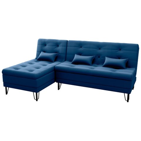 Sofá Cama com Chaise 3 Lugares 2,00 Mts Nice Matrix