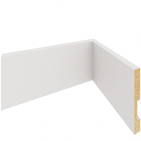 Rodapé MDF 10cm sem Friso Liso Madeira Laminado Sala Quarto Cozinha Parede Moderna Decorativa Acabam