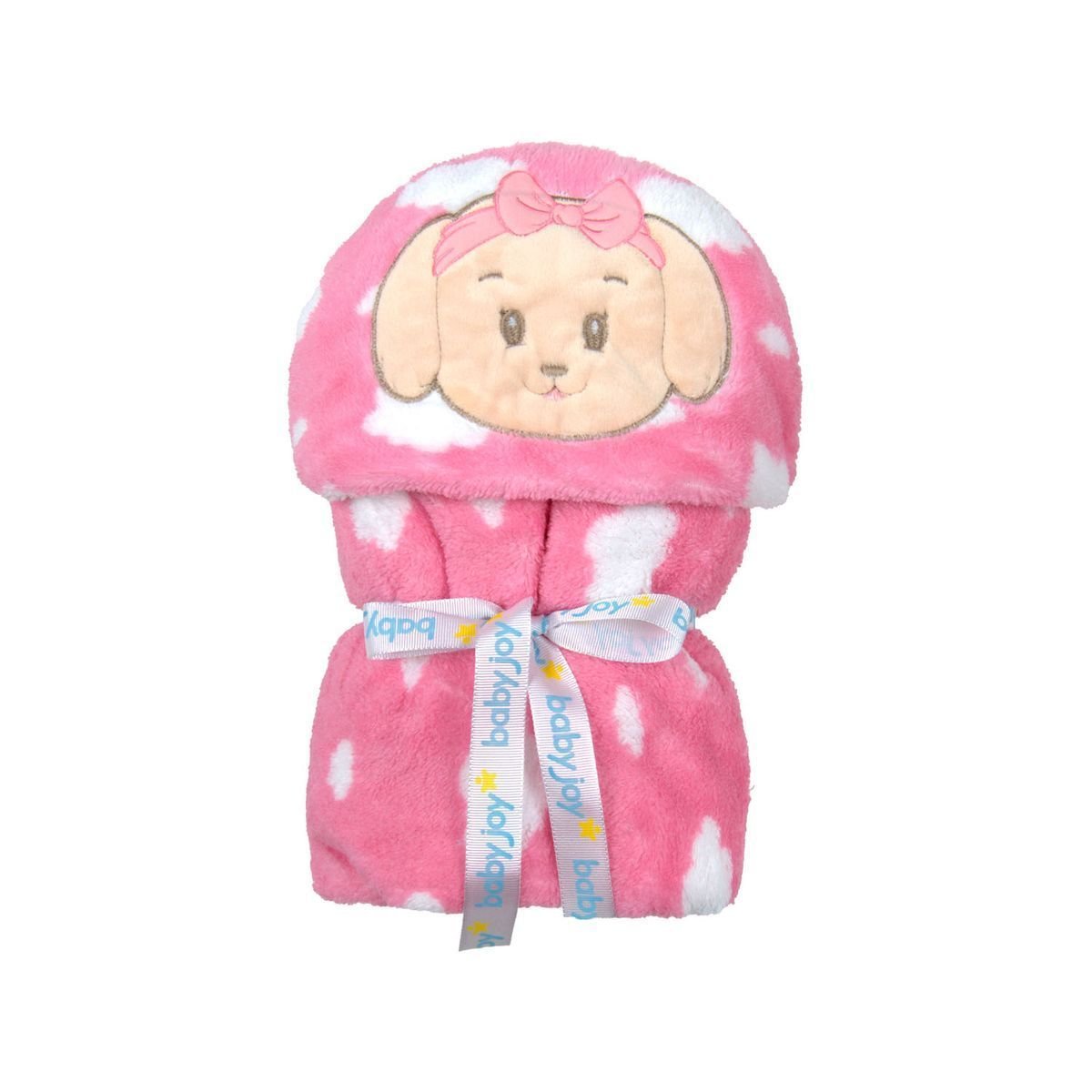 Manta Soft Bebe Microfibra Baby Joy: Nuvem Rosa