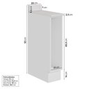 Ver imagem 3 de Balcão Porta Tempero Planejado 20cm com Tampo e Rodape Ipanema CabeCasa MadeiraOriginals Acácia