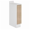 Ver imagem 2 de Balcão Porta Tempero 20cm com Tampo com Rodape Ipanema CabeCasa MadeiraOriginals Branco/Acácia