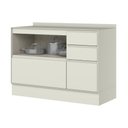Ver imagem 4 de Gabinete p/ Pia Cozinha Henn Fineze 1PTA 4GAVS c/Tampo 120cm Areia