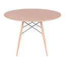 Ver imagem 1 de Mesa Eames Eiffel Redonda 110cm - Freijó