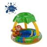 Piscina Infantil Bebê Criança 56L Inflável Com Cobertura Macaquinho Macaco 102cm Coberta - 2