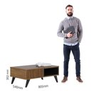 Ver imagem 5 de Painel para Tv Home Suspenso Juriti 1.8 com Mesa de Centro Jeri e Aparador Riviera Noce Milano Preto