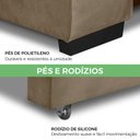 Ver mais imagens de Sofa Retratil Reclinavel 2 Lugares 2,60 Vitória Veludo Capuccino Lansofbr
