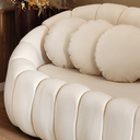 Ver imagem 3 de Sofá Namoradeira Concha Almofadas Redonda Larbelle Moveis