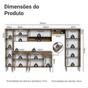 Ver imagem 3 de Armário de Cozinha Completa 325cm Rustic Emilly Madesa 07