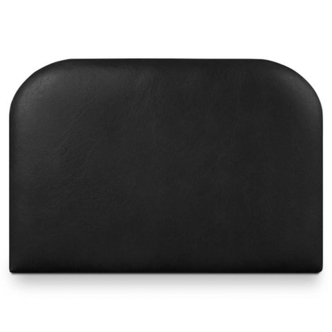 Cabeceira Painel Suspenso Solteiro 100 cm Alana Organica Corino Preto Artte