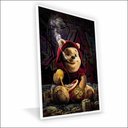 Ver imagem 1 de Quadro Ursinho Pooh Vinil com Vidro Tamanho/moldura 150x100 Caixa Cor Branca