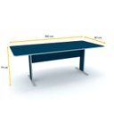 Ver imagem 2 de MESA DE REUNIÃO RETANGULAR PANDIN MAXXI - AZUL/CINZA MX2000