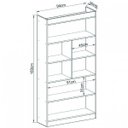 Ver imagem 3 de Estante para Livros 4 Prateleiras 183cmx94cm Magnólia Demolição Yescasa