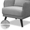 Ver imagem 5 de Kit 2 Poltronas para Sala Decorativas C/ Tachas Sarah Veludo Bege