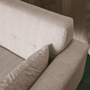 Ver imagem 4 de Sofá Gianni | Pé Trapézio & Tecido Acquablock Impermeável | 2 Lugares | Medida 140cm | Linhão Bege