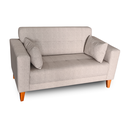 Ver imagem 2 de Sofá Gianni | Pé Trapézio & Tecido Acquablock Impermeável | 2 Lugares | Medida 140cm | Linhão Bege