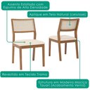 Ver imagem 5 de Mesa de Jantar Pitaia com 6 Cadeiras Estofadas Tamarindo Trama Bege Natuem
