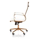 Ver imagem 3 de Cadeira de Escritório Giratoria Eames Branca -gold:red Gold