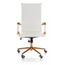 Ver imagem 2 de Cadeira de Escritório Giratoria Eames Branca -gold:red Gold