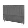 Cabeceira Estofada Casal Queen 160 Cm Maya Suede e Frame:cinza - 2