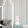 Papel de Parede Adesivo Lavavel Listrado Creme e Cinza 500x60cm - 4