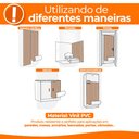 Ver imagem 5 de Papel de Parede Adesivo Lavavel Listrado Creme e Cinza 500x60cm
