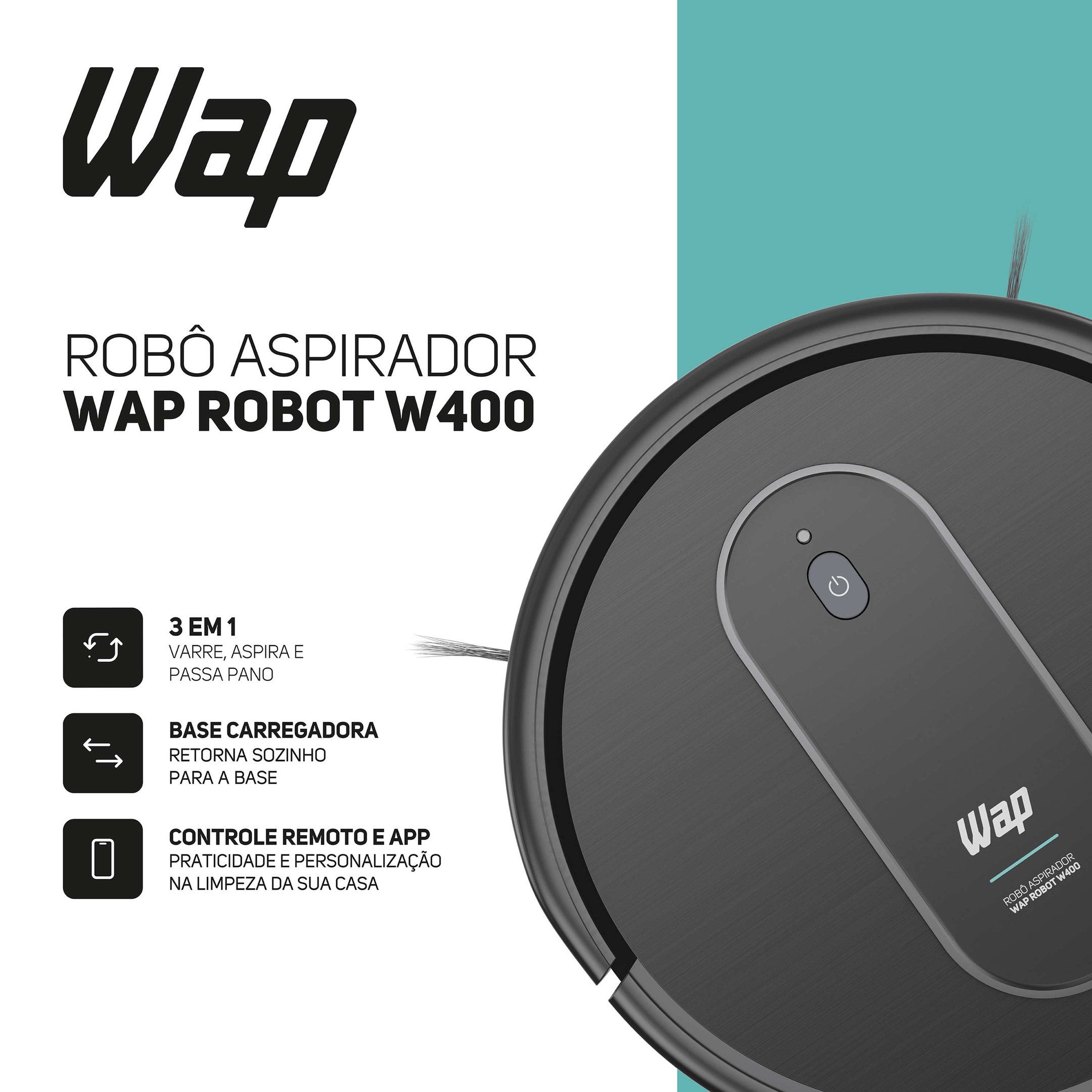 Robô Aspirador Robocleaner Wap | Bivolt - 5