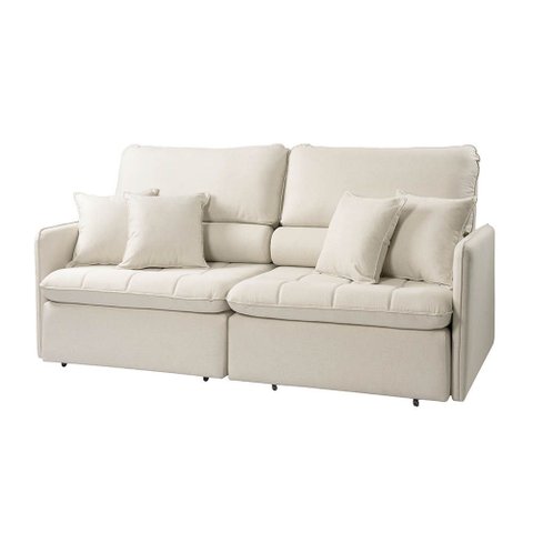 Sofá 4 Lugares Retrátil Reclinável 234cm Adams Linho K01 - D'rossi