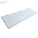 Ver imagem 1 de 1 Prateleira Branca 90X25 Com Suporte Flutuante Mdf Organizadora Decoração Cozinha Quarto Banheiro